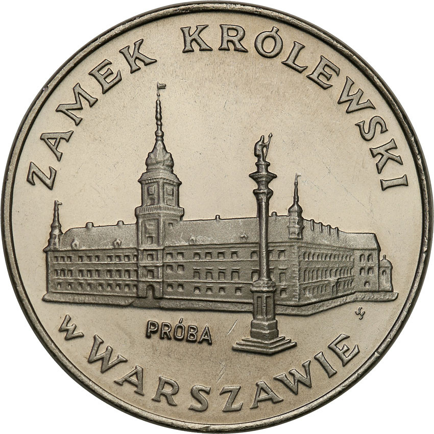 PRL. PRÓBA Nikiel 100 złotych 1974 Zamek Królewski